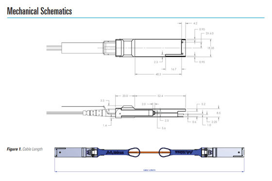 Kabel 56Gb/S QSFP+ Mellanox Fdr 100g AOC MC220731V-005