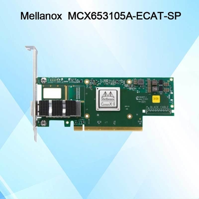 Nvidia MCX653105A-Ecat-Sp Connectx6 Jednoportowa karta sieciowa Osfp56 EDR 100GB/S Vpi Infiniband