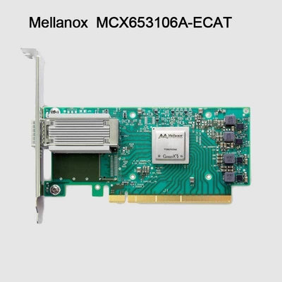 100 g HDR Infiniband Mellanox 100 gb Nic Sieciowy Interfejs QSFP56 MCX653106A-ECAT