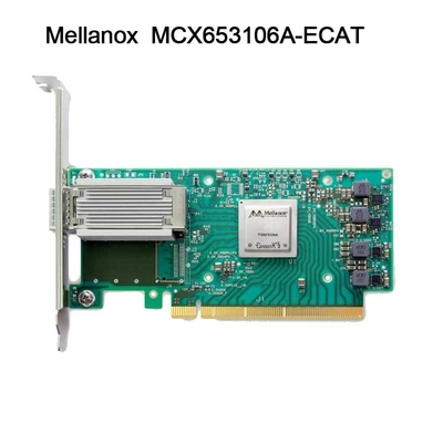 100 g HDR Infiniband Mellanox 100 gb Nic Sieciowy Interfejs QSFP56 MCX653106A-ECAT