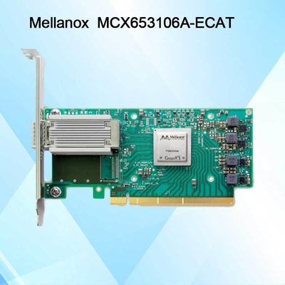 100 g HDR Infiniband Mellanox 100 gb Nic Sieciowy Interfejs QSFP56 MCX653106A-ECAT