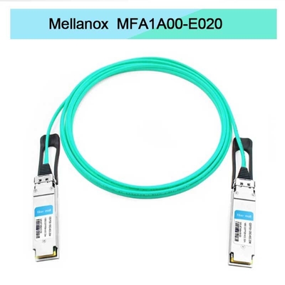 Nvidia Mfa1a00-Xxxx 100GB/S Qsfp28 Mmf Kabel aktywny optyczny Mfa1a00-E020 Kabel aktywny światłowodowy Ib EDR 100GB/S