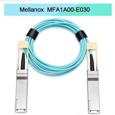 Kabel AOC Mellanox QSFP oparty na VCSEL MFA1A00-E030 IB EDR do 100 Gb/s