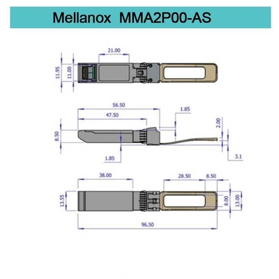 Wtykany moduł nadawczo-odbiorczy Mellanox SFP MMA2P00-AS 25GbE LC-LC SR do 100 m