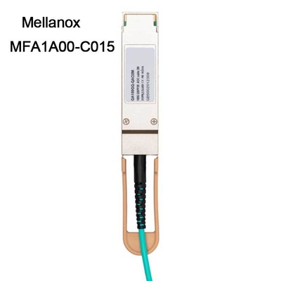Kabel Ethernet 100GbE QSFP LSZH Mellanox AOC MFA1A00-C015 15m