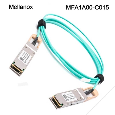 Kabel Ethernet 100GbE QSFP LSZH Mellanox AOC MFA1A00-C015 15m