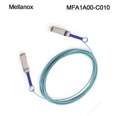 Aktywny kabel optyczny 100GbE LSZH Mellanox QSFP28 AOC MFA1A00-C010 10m
