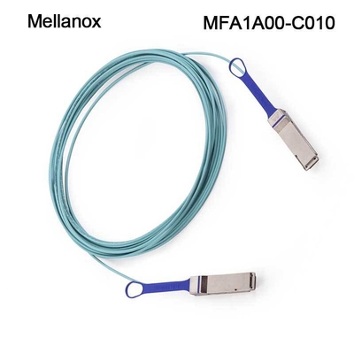 Aktywny kabel optyczny 100GbE LSZH Mellanox QSFP28 AOC MFA1A00-C010 10m