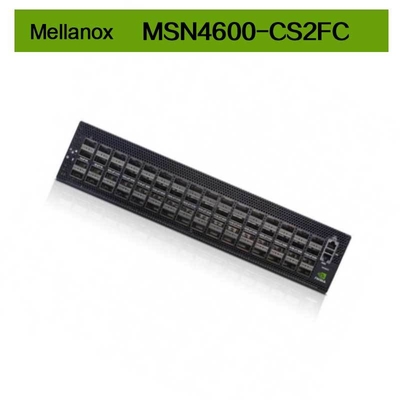 100GbE 2U Otwarty przełącznik sieciowy Mellanox MSN4600-CS2FC z Cumulus Ethernet