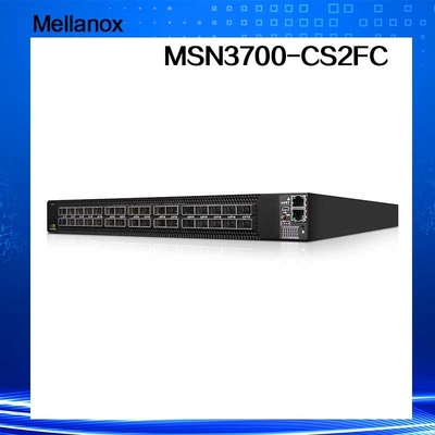 Cumulus Linux 2 zasilacze prądu przemiennego Przełącznik sieciowy Mellanox MSN3700 — CS2FC 100GbE 1U 32 porty QSFP28