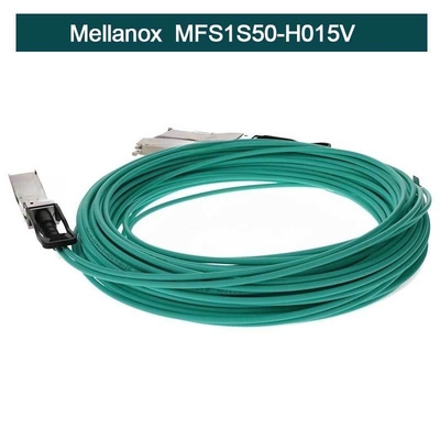 MFS1S50-H015V Kabel Mellanox Aoc InfiniBand Aktywna miedź Zespół kabla QSFP+ do SFP+
