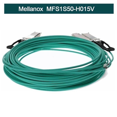 MFS1S50-H015V Kabel Mellanox Aoc InfiniBand Aktywna miedź Zespół kabla QSFP+ do SFP+