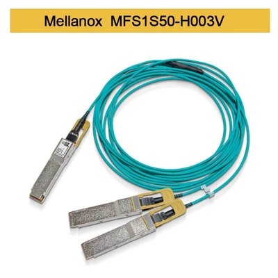 MFS1S50-H003V Kabel AOC 200GbE do 2x100GbE QSFP56 do 2xQSFP56 MMF Mellanox AOC