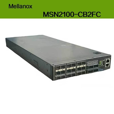 MSN2100-CB2FC Nvidia Spectrum 100gbe 1u Switch 1g Max Speed Cumulus Linux 16 Portów Qsfp28 2 Zasilacze AC X86 2-rdzeniowy Krótka głębokość P2c Przepływ powietrza