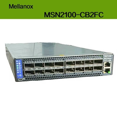 MSN2100-CB2FC Nvidia Spectrum 100gbe 1u Switch 1g Max Speed Cumulus Linux 16 Portów Qsfp28 2 Zasilacze AC X86 2-rdzeniowy Krótka głębokość P2c Przepływ powietrza