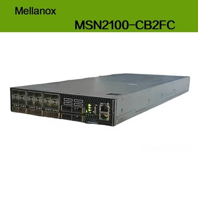 MSN2100-CB2FC Nvidia Spectrum 100gbe 1u Switch 1g Max Speed Cumulus Linux 16 Portów Qsfp28 2 Zasilacze AC X86 2-rdzeniowy Krótka głębokość P2c Przepływ powietrza