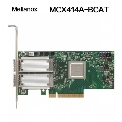 Karta interfejsu sieciowego Nvidia 900-9X426-0054-Sq0 MCX414A-Bcat Connectx-4 En, dwuportowa 40/56 GbE Qsfp28, PCIe3.0 x8, wysoki wspornik