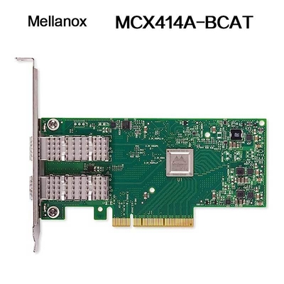 Karta interfejsu sieciowego Nvidia 900-9X426-0054-Sq0 MCX414A-Bcat Connectx-4 En, dwuportowa 40/56 GbE Qsfp28, PCIe3.0 x8, wysoki wspornik