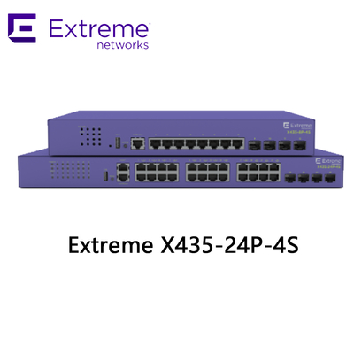 24P Extreme Networks X435 AVB Switch X435 4S 68Gbps 50.6Mpps nowy i oryginalny