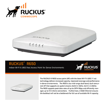 Bezprzewodowe punkty dostępowe Ruckus Zoneflex R650 Ruckus Indoor 901-R650-WW00