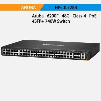 Hpe Aruba Networking Cx 6200f 48g Class-4 Poe 4SFP+ 740W Switch (JL728B)