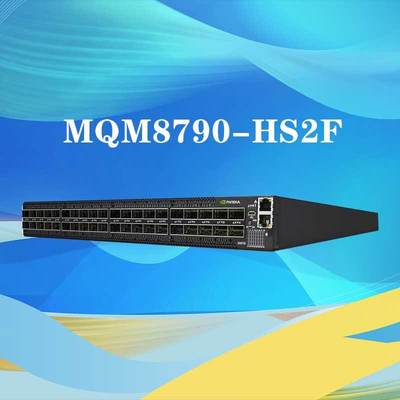 MQM8790-HS2F Przełącznik sieciowy Mellanox 40 portów, zarządzany HDR 200 Gb/S bez blokowania