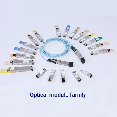Moduł nadajnika optycznego CDR 200G QSFP56 SR4 100m na Om4 / 70m na Om3 Włókno wysokiej wydajności Interkonekt komputerowy dla centrów danych