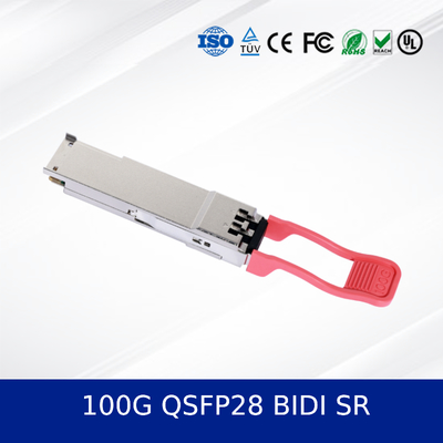 100G QSFP28 BIDI SR Moduł nadajnika optycznego o wysokiej gęstości, niskiej mocy i dwufalowej długości fali