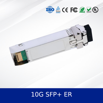 Optyczny moduł nadawczo-odbiorczy 10G SFP+ ER dla Ethernetu w centrach danych, wysoka wydajność, niskie zużycie energii, niezawodny