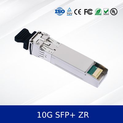 Moduł nadajnika optycznego 10G SFP+ ZR Extended Reach, odbiornik APD, temperatura przemysłowa