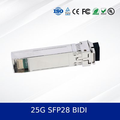 25G SFP28 BIDI 10KM  Dual CDR  Moduł nadawczo-odbiorczy optyczny  Industrial Temp, DDM Support