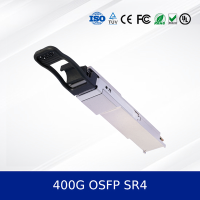 Moduł nadajnika optycznego 400G OSFP SR4 100m OM4, MPO-12, CMIS 5.0 dla sieci Ethernet w centrach danych