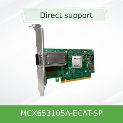 Nvidia MCX653105A-Ecat-Sp Connectx6 Jednoportowa karta sieciowa Osfp56 EDR 100GB/S Vpi Infiniband