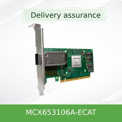 100 g HDR Infiniband Mellanox 100 gb Nic Sieciowy Interfejs QSFP56 MCX653106A-ECAT