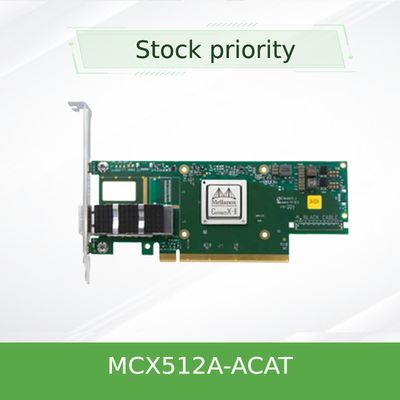 MCX512A-ACAT Mellanox Connectx 5 Dual Port 10 25gbe Sfp28 Karta adaptera EN PCIe 3.0 X8