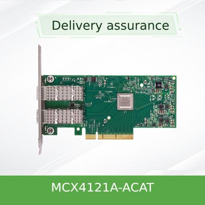 MCX4121A-ACAT Podwójna karta Ethernet Karta sieciowa Mellanox Adapter ConnectX-4 Lx EN 25GbE SFP28