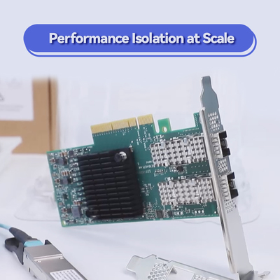 ConnectX 6 Dual Port Adapter Kartka Mellanox obsługująca 100Gb/S MCX653105A-ECAT