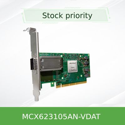 Interfejs ConnectX-6 DX EN Karta sieciowa Mellanox MCX623105AN-VDAT Dwuportowy 100 GbE QSFP56