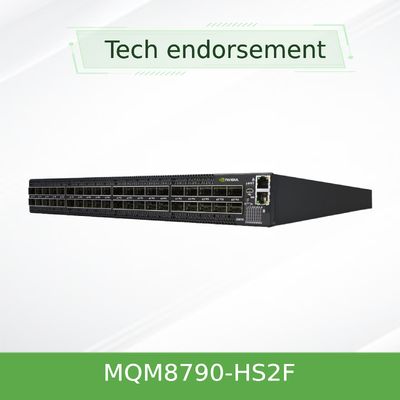 MQM8790-HS2F Przełącznik sieciowy Mellanox 40 portów, zarządzany HDR 200 Gb/S bez blokowania