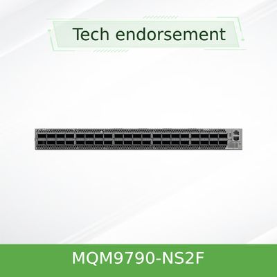 MQM9790-NS2F(920-9B210-00FN-0D0) Przełącznik sieciowy Mellanox P2C Przepływ powietrza 64 porty NDR 32 porty OSFP Niezarządzany