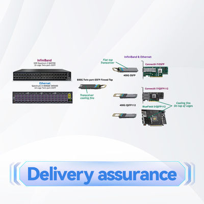 2-rdzeniowy przełącznik Mellanox SN2000 o małej głębokości MSN2100-CB2F 100GbE 1U 16 portów QSFP28 2 zasilacze AC X86