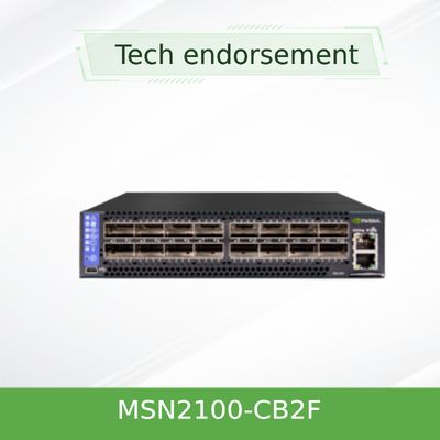 MSN2100-CB2F Mellanox Network Switch Spectrum 1001U Open Ethernet z kartą Mellanox