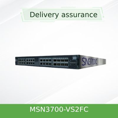 2 zasilacze AC Mellanox Open Network Switch Cumulus Linux Switch MSN3700-VS2FC 200GbE 1U