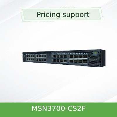 MSN3700-CS2F Mellanox Network Switch Supplies (AC) Standard Depth X86 CPU P2C Zestaw szyny przepływu powietrza