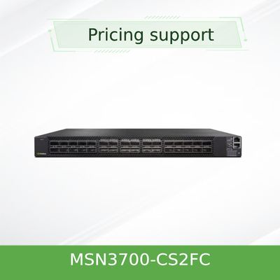 Cumulus Linux 2 zasilacze prądu przemiennego Przełącznik sieciowy Mellanox MSN3700 — CS2FC 100GbE 1U 32 porty QSFP28