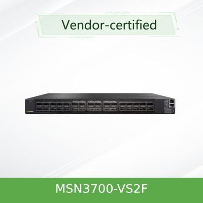 MSN3700-VS2F 200GbE Przełącznik sieciowy Mellanox SN3000 1U do montażu w stojaku