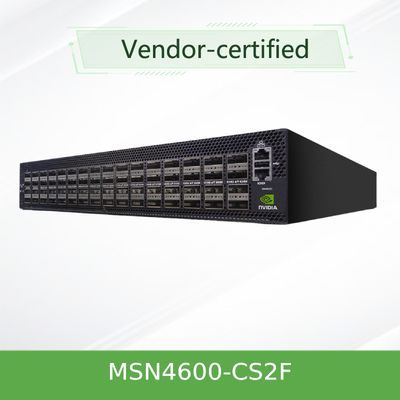 Przełącznik sieciowy Mellanox oparty na widmie 3 Sn4600c Przełącznik sieci otwartej MSN4600 — CS2F z technologią Onyx