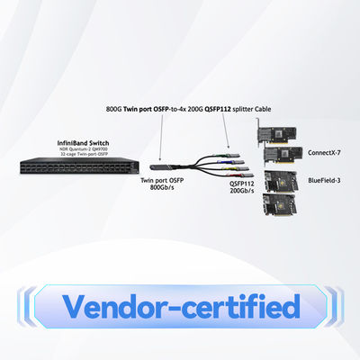 NVIDIA MMS4X00-NS400 (980-9I31N-00NM00) 400 GB/S Jednostintowy OSFP pojedynczy tryb Transceivery DR4