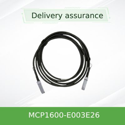 MCP1600-E003E26 Bezpośrednio podłączany kabel miedziany InfiniBand EDR Do 100 Gb/s QSFP28 3 m Czarny 26AWG