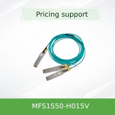 MFS1S50-H015V Kabel Mellanox Aoc InfiniBand Aktywna miedź Zespół kabla QSFP+ do SFP+
